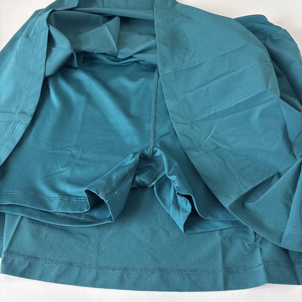 NWT! BEYOND YOGA court advantage tennis Skirt Skort womens size medium teal - Picture 5 of 14